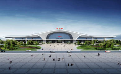 美輪美奐！杭臺高鐵紹興段站點(diǎn)驚艷亮相 貫通臺州新動脈